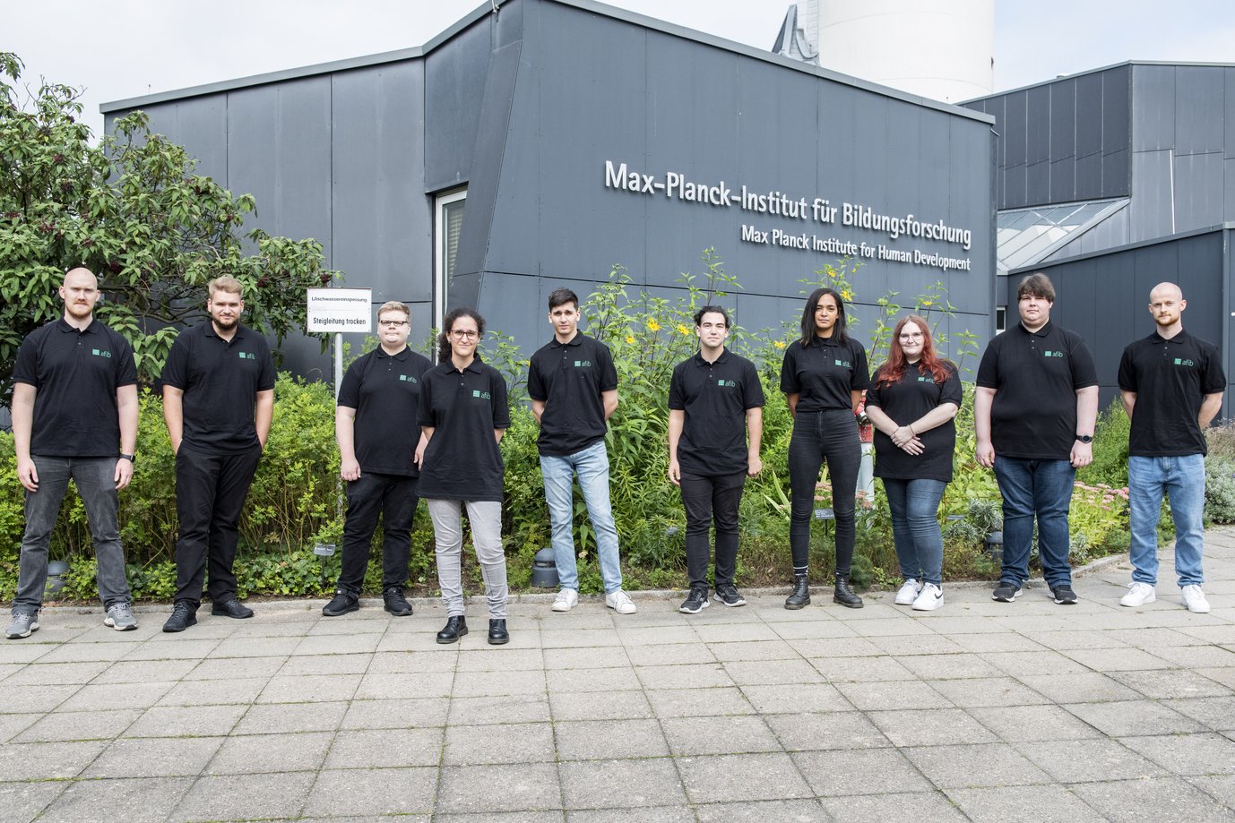Jedes Jahr im September startet ein neuer afib-Ausbildungsjahrgang. Hier zu sehen ist die Gruppe, die 2021 ihre Ausbildung begann.